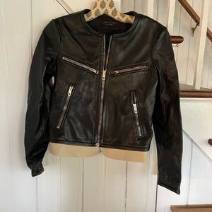 Pim + Larkin Black Leather Jacket
